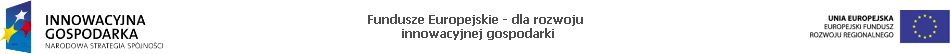 Fundusze Europejskie - dla rozwoju innowacyjnej gospodarki